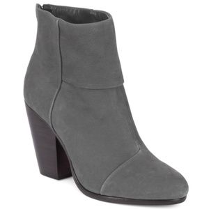 Rag & Bone Newbury Boots in Gray Nubuck Leather